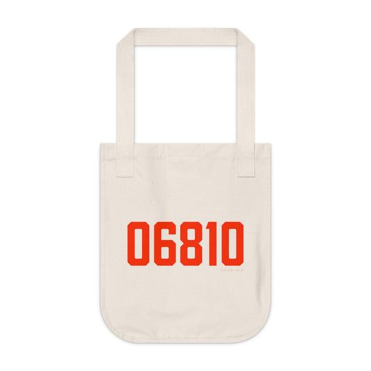 06810 Danbury Connecticut Zip Code Organic Canvas Tote Bag