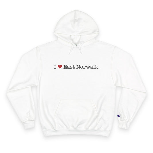I Heart East Norwalk. Champion Hoodie
