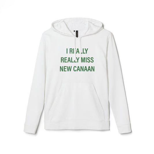 I Really Really Miss New Canaan adidas® Unisex Fleece Hoodie