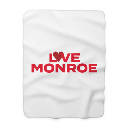 Love Monroe Sherpa Fleece Blanket