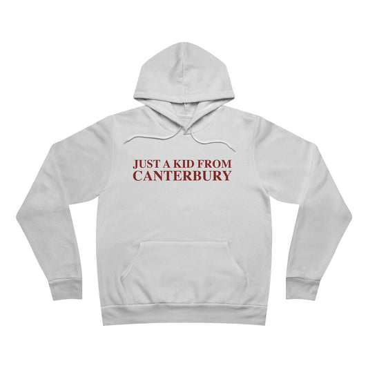 Just a kid from Canterbury Unisex Sponge Fleece Pullover Hoodie