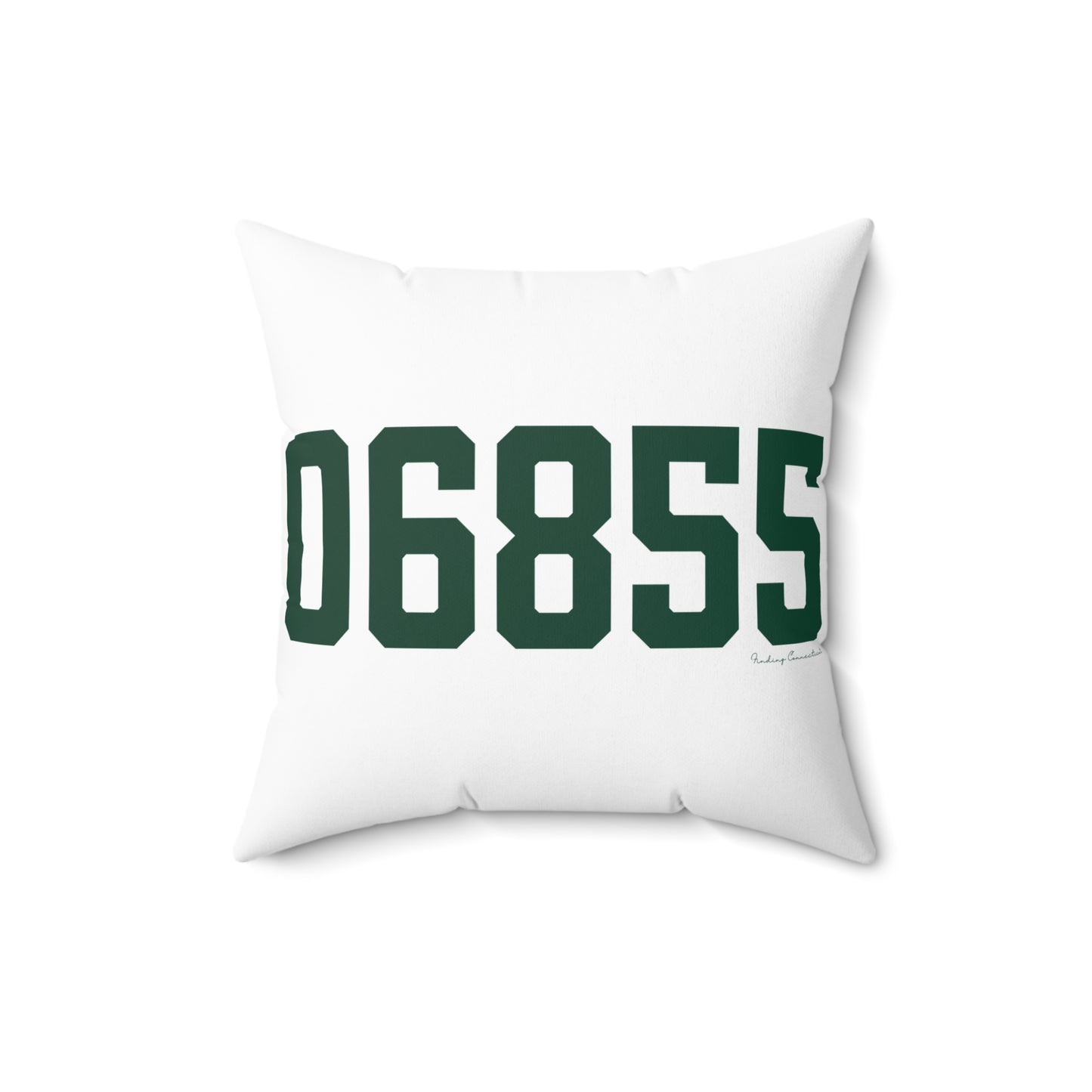 06855 Norwalk Connecticut Zip Code Spun Polyester Square Pillow