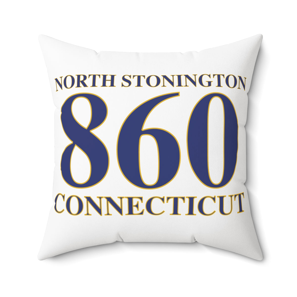 North Stonington 860 Connecticut Spun Polyester Square Pillow