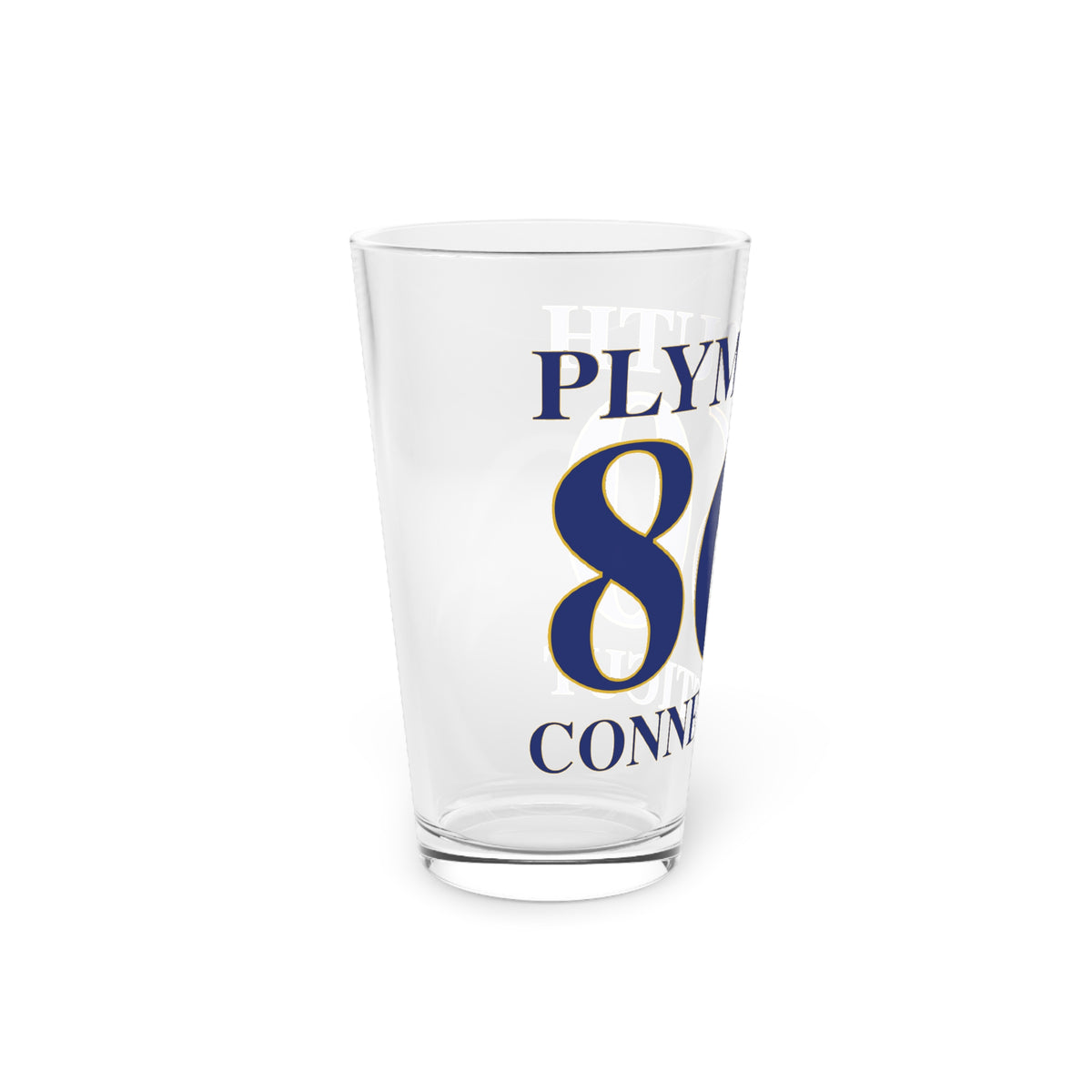Plymouth 860 Connecticut Pint Glass, 16oz