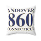 Andover 860 Connecticut Spun Polyester Square Pillow