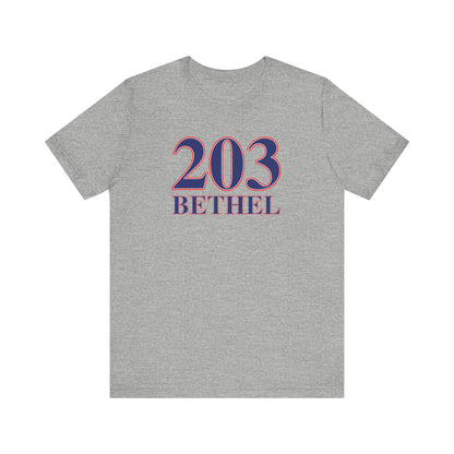 203 Bethel Red White & Blue Unisex Jersey Short Sleeve T-Shirt
