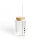 Lake Hills Vision Glass Can with Straw and Lid, 16oz