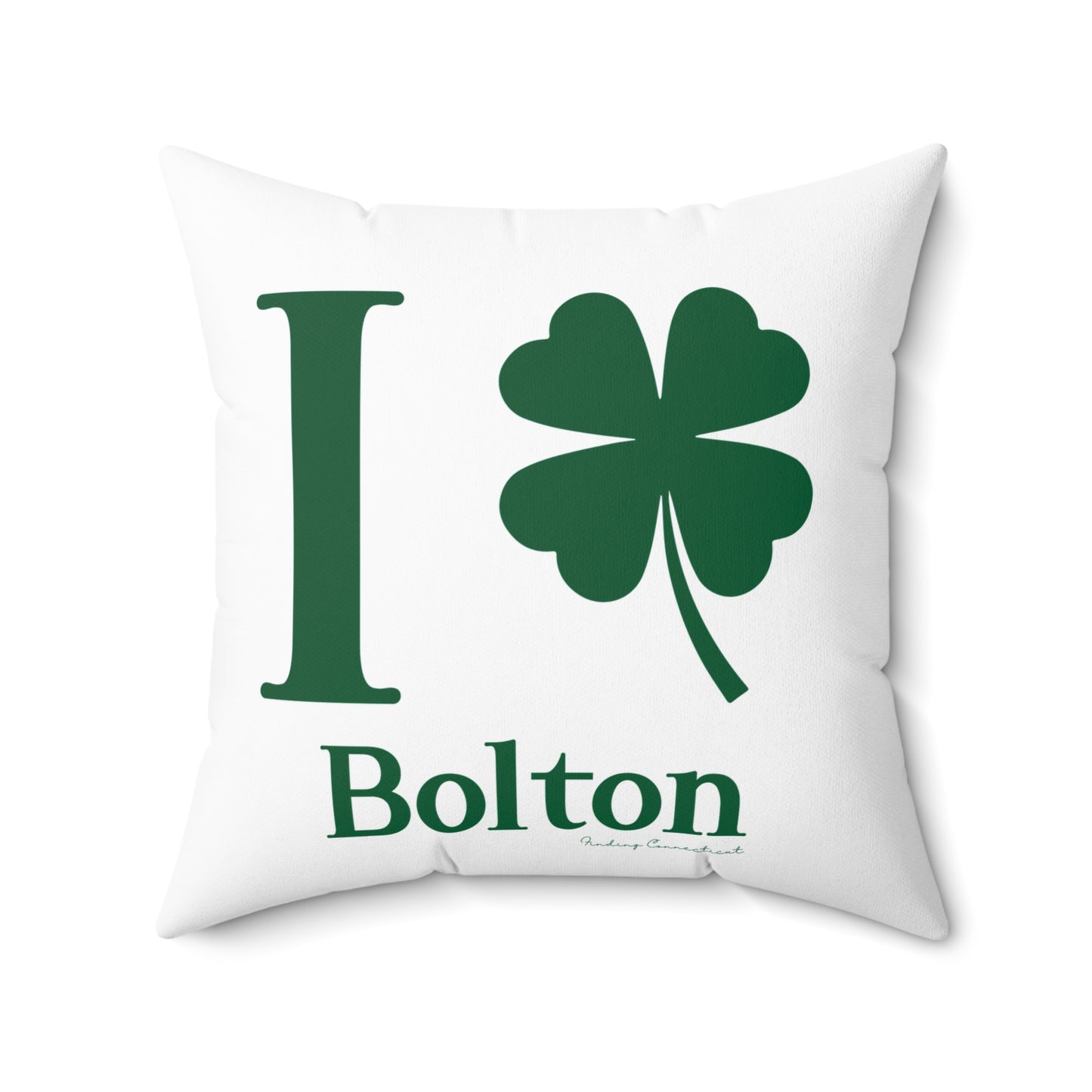 I Clover Bolton Spun Polyester Square Pillow