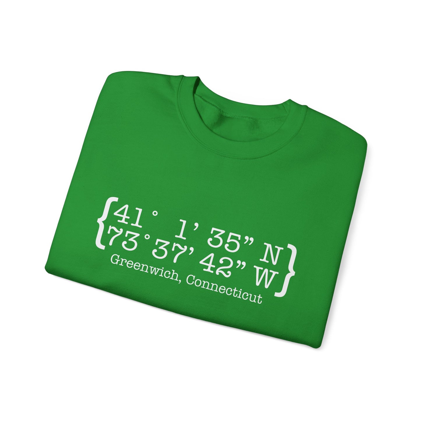 Greenwich Coordinates Unisex Heavy Blend™ Crewneck Sweatshirt