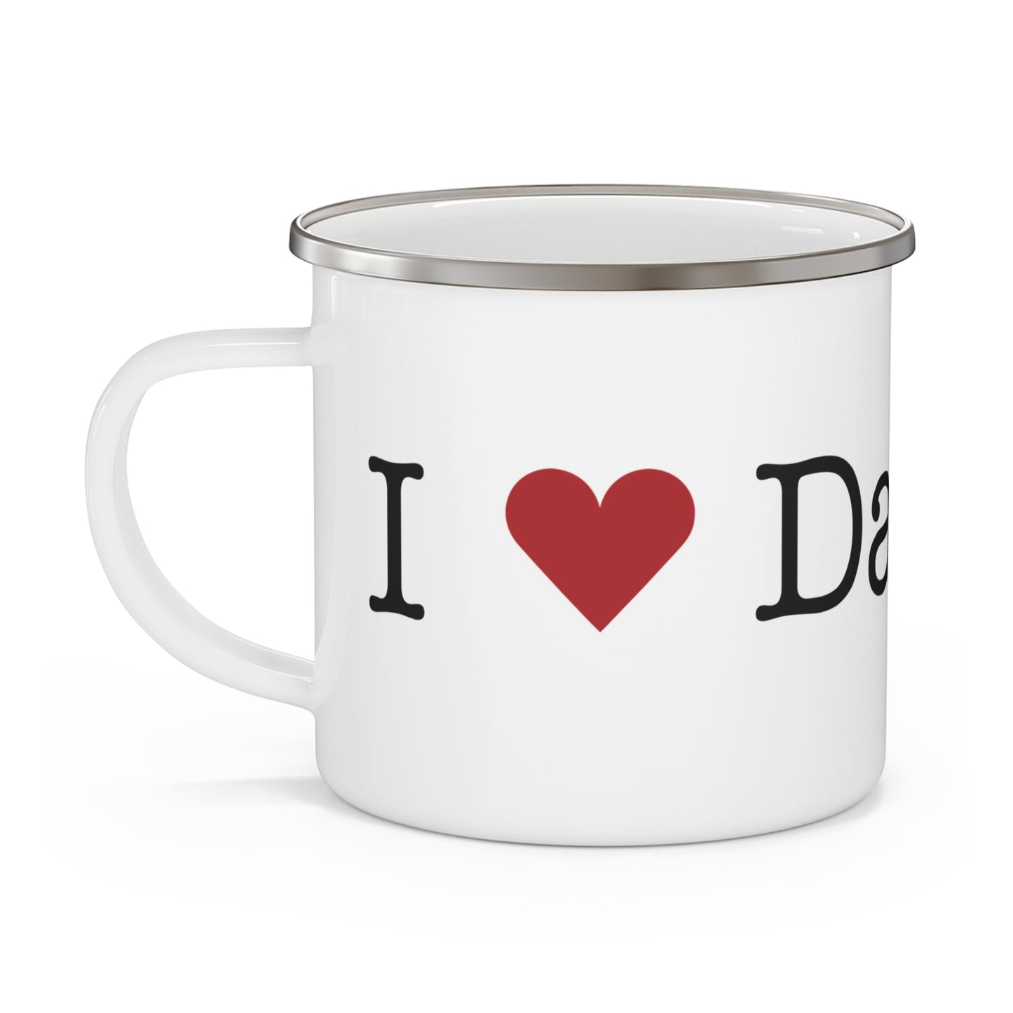I Heart Danbury. Enamel Camping Mug