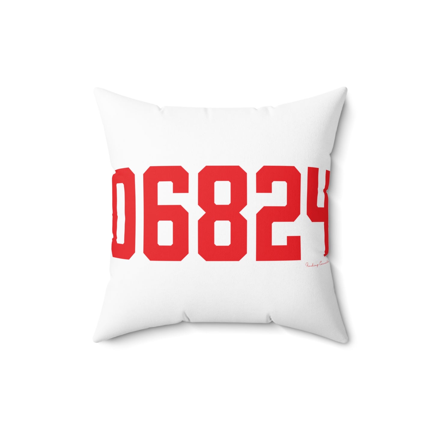 06824 Fairfield Connecticut Zip Code Spun Polyester Square Pillow
