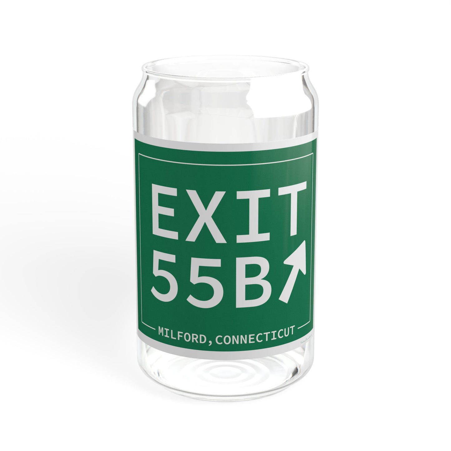 Vintage Exit 55B WCP Sign Sipper Glass, 16oz