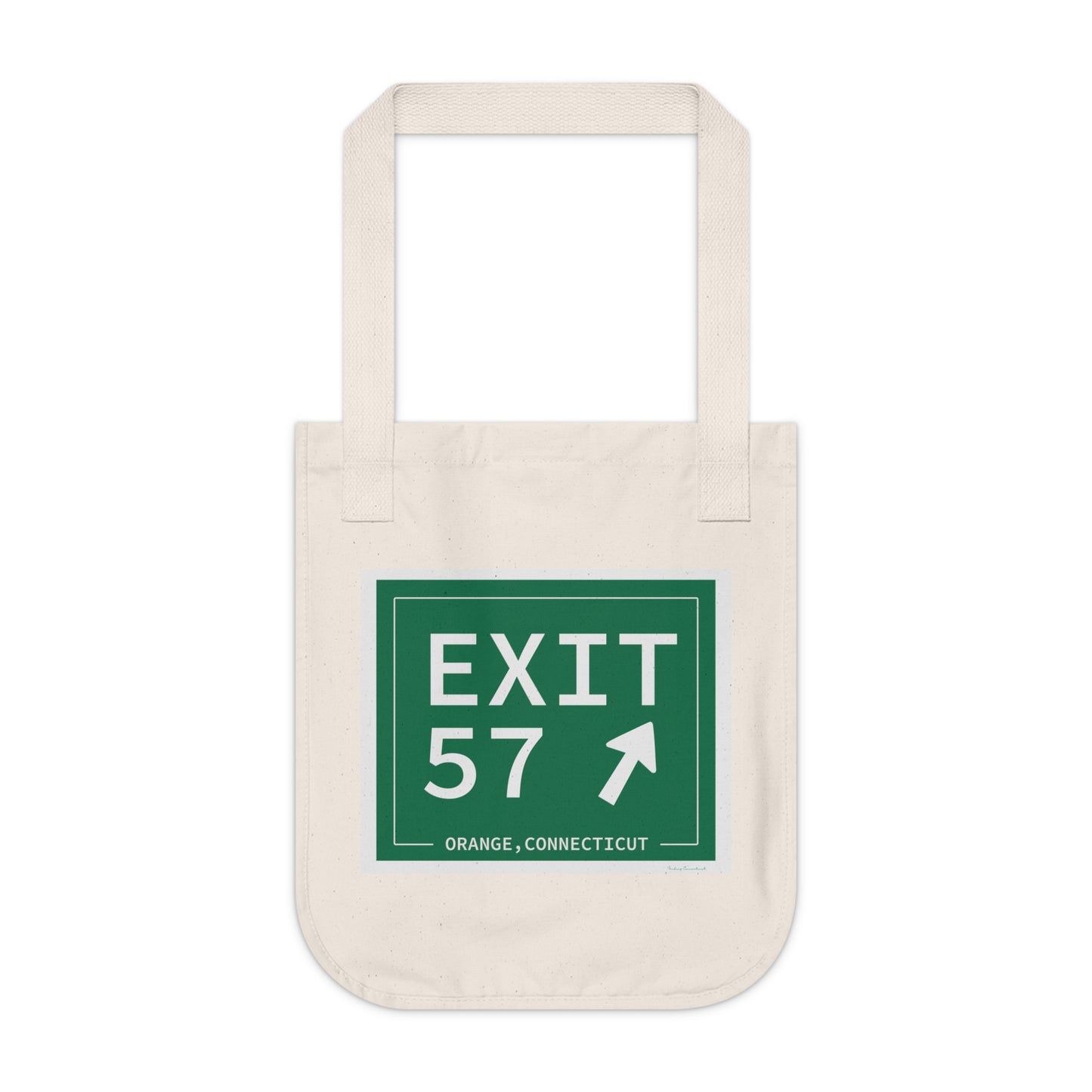 Vintage Exit 57 WCP Sign Organic Canvas Tote Bag
