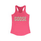Goose Zip Code - Cream & Purple Women's Ideal Racerback Tank Top