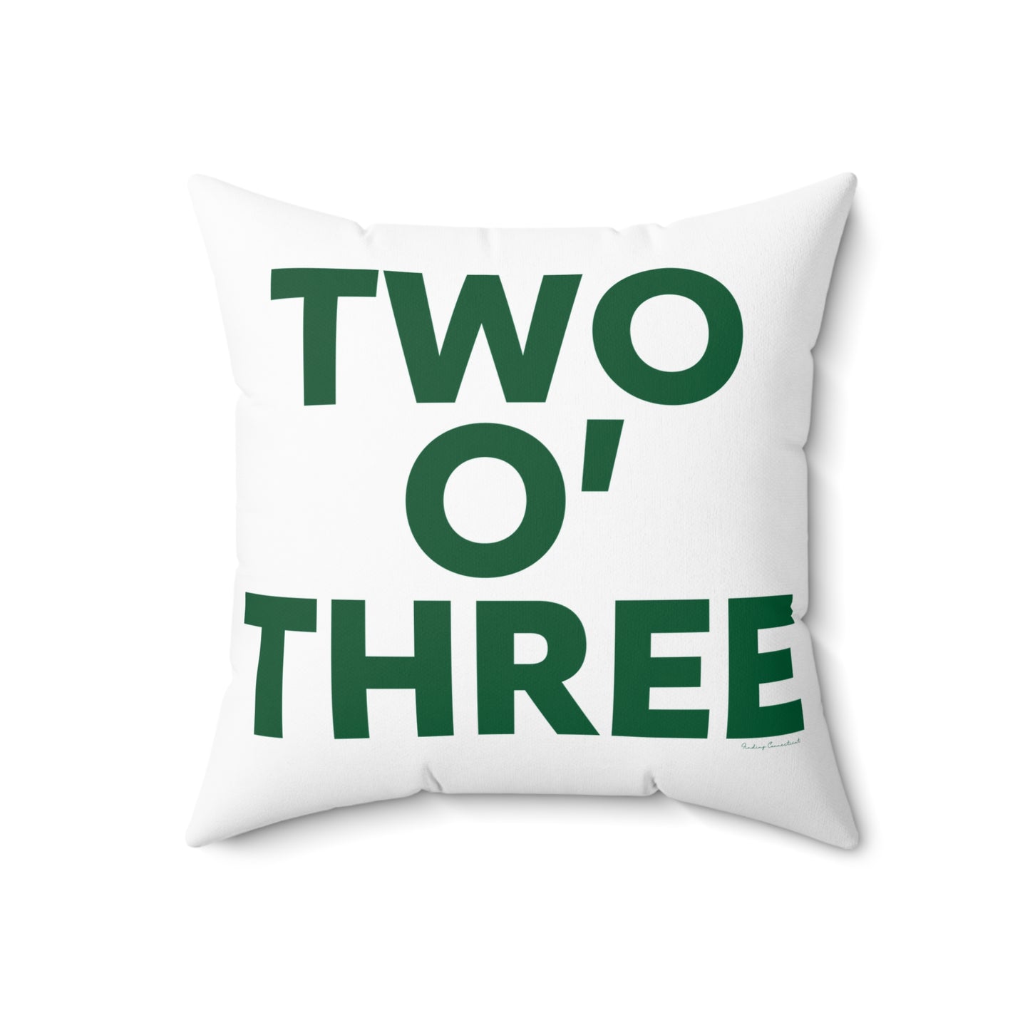 Two O’ Three Spun Polyester Square Pillow Lucky Green – St. Patrick’s Day