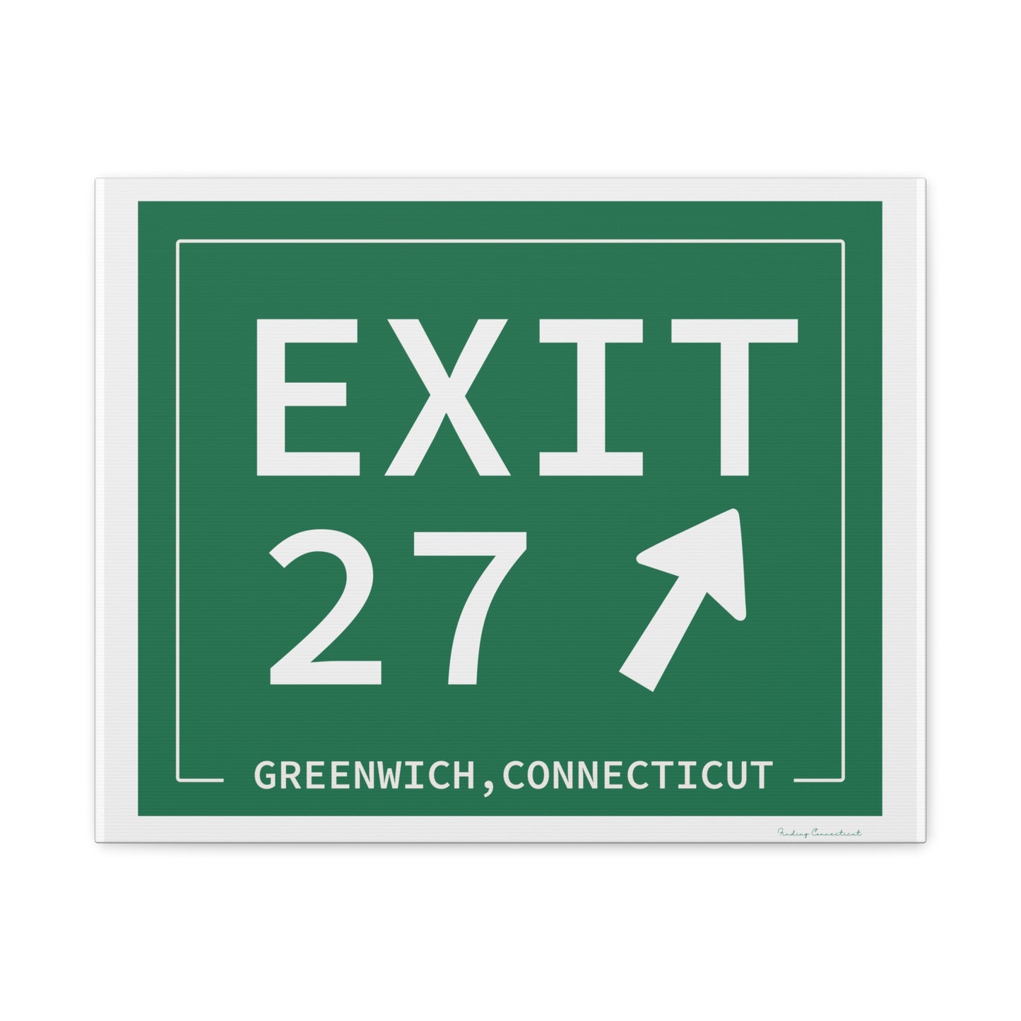 Vintage Exit 29 Merritt Parkway Sign Matte Canvas, Stretched, 1.25"