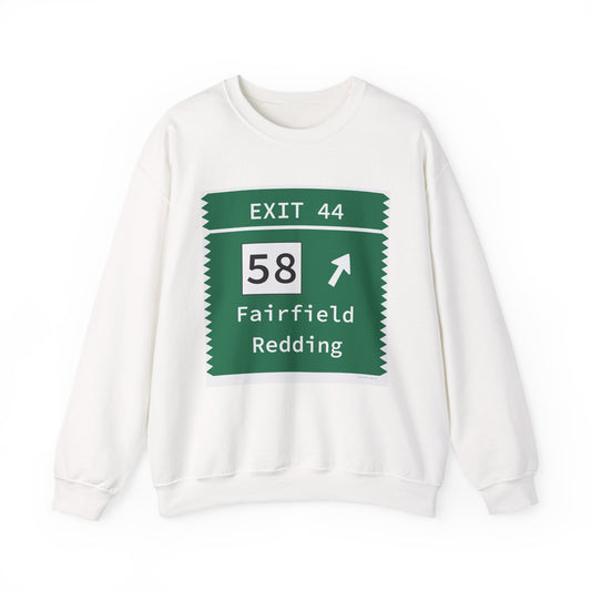 Vintage Merritt Parkway Exit 44 Sign Unisex Heavy Blend™ Crewneck Sweatshirt