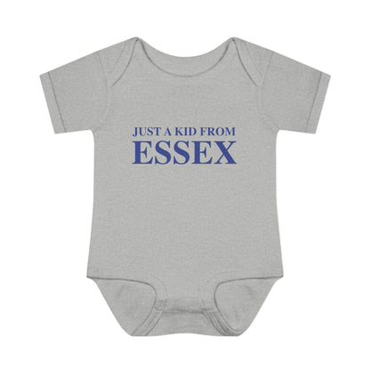 Just a kid from Essex Infant Baby Rib Bodysuit