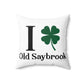 I Clover Old Saybrook Spun Polyester Square Pillow