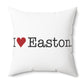 I Heart Easton. Spun Polyester Square Pillow