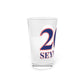 Seymour Red, White & Blue Pint Glass, 16oz