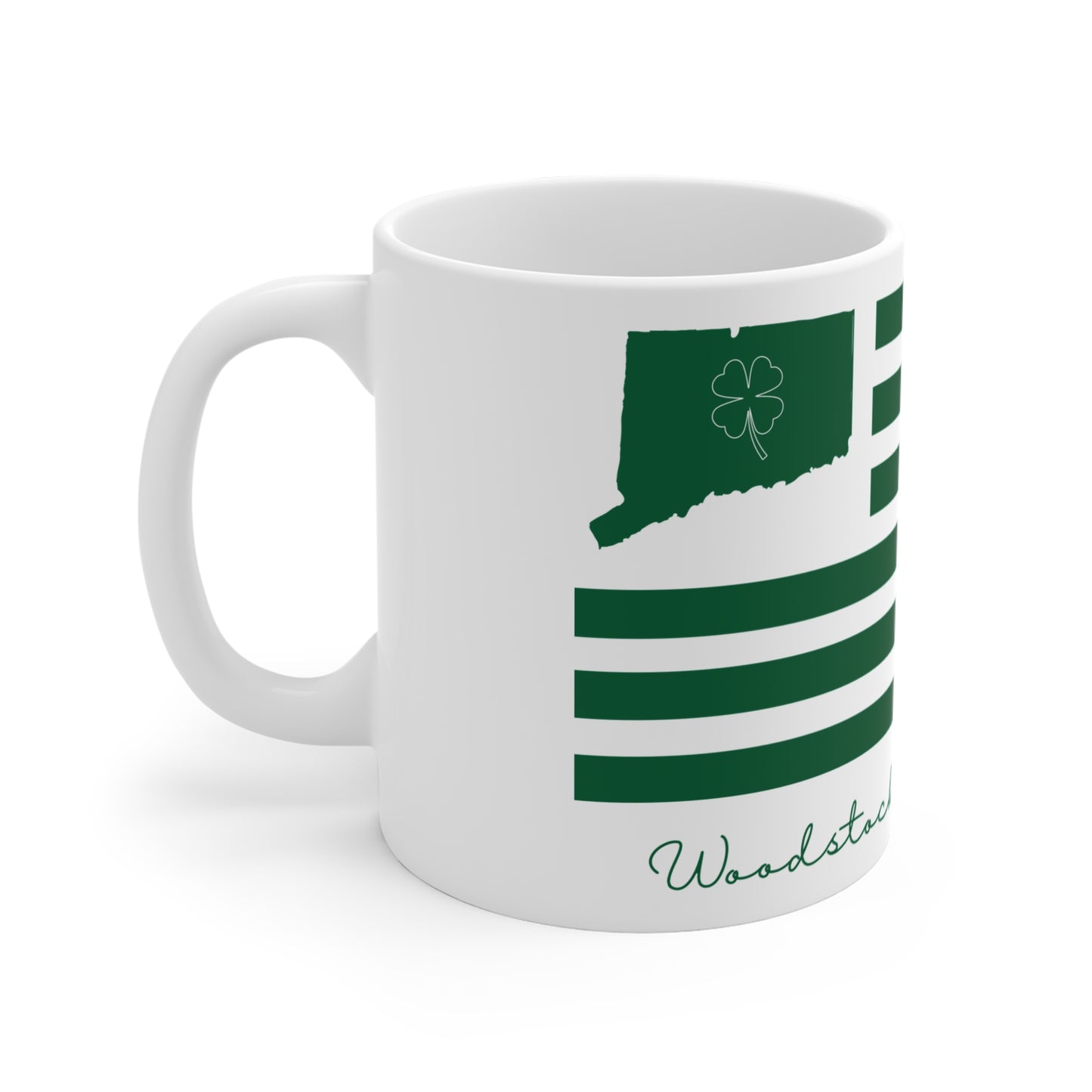 Woodstock Connecticut St. Patrick’s Day Flag Mug 11oz
