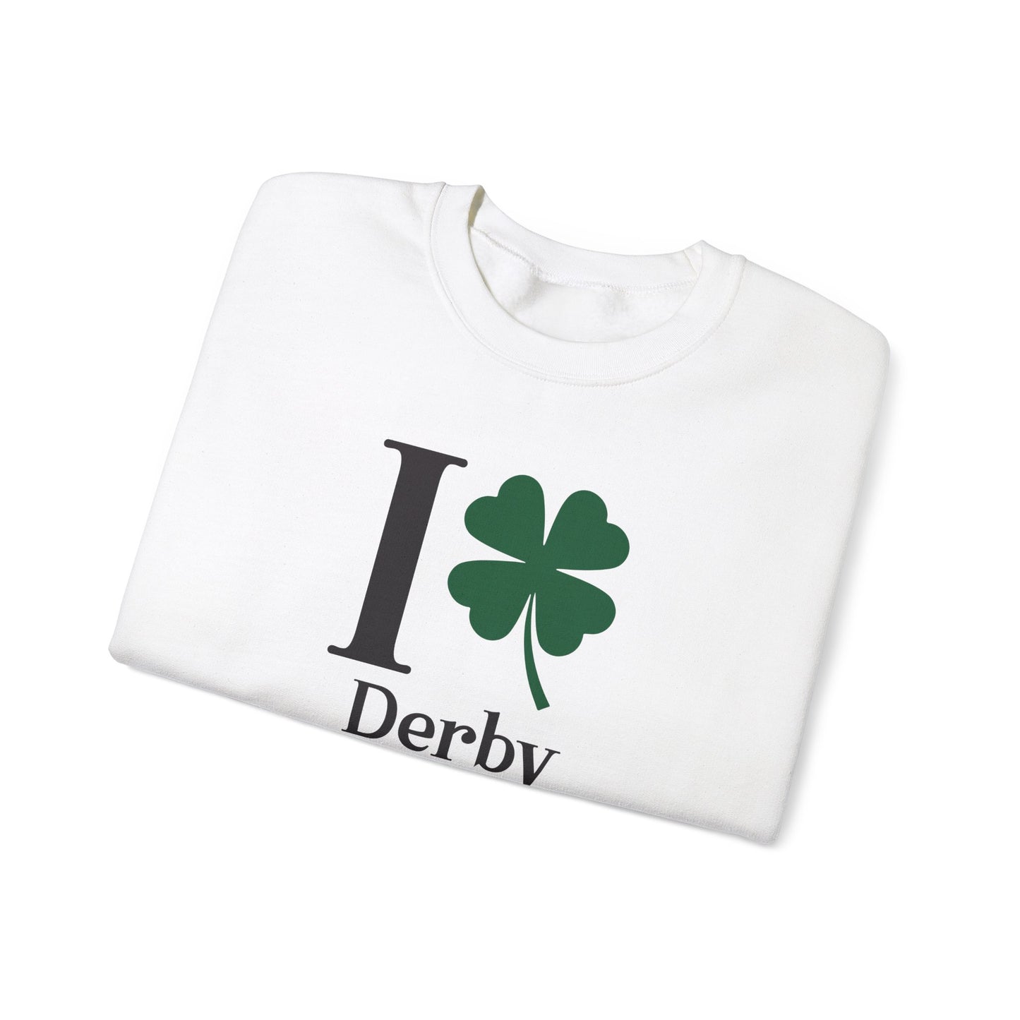 I Clover Derby Unisex Heavy Blend™ Crewneck Sweatshirt