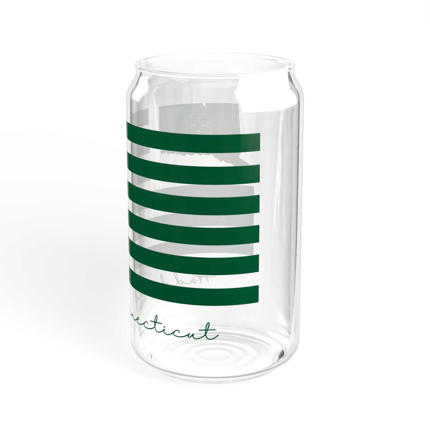 Haddam Connecticut St. Patrick’s Day Flag Sipper Glass, 16oz