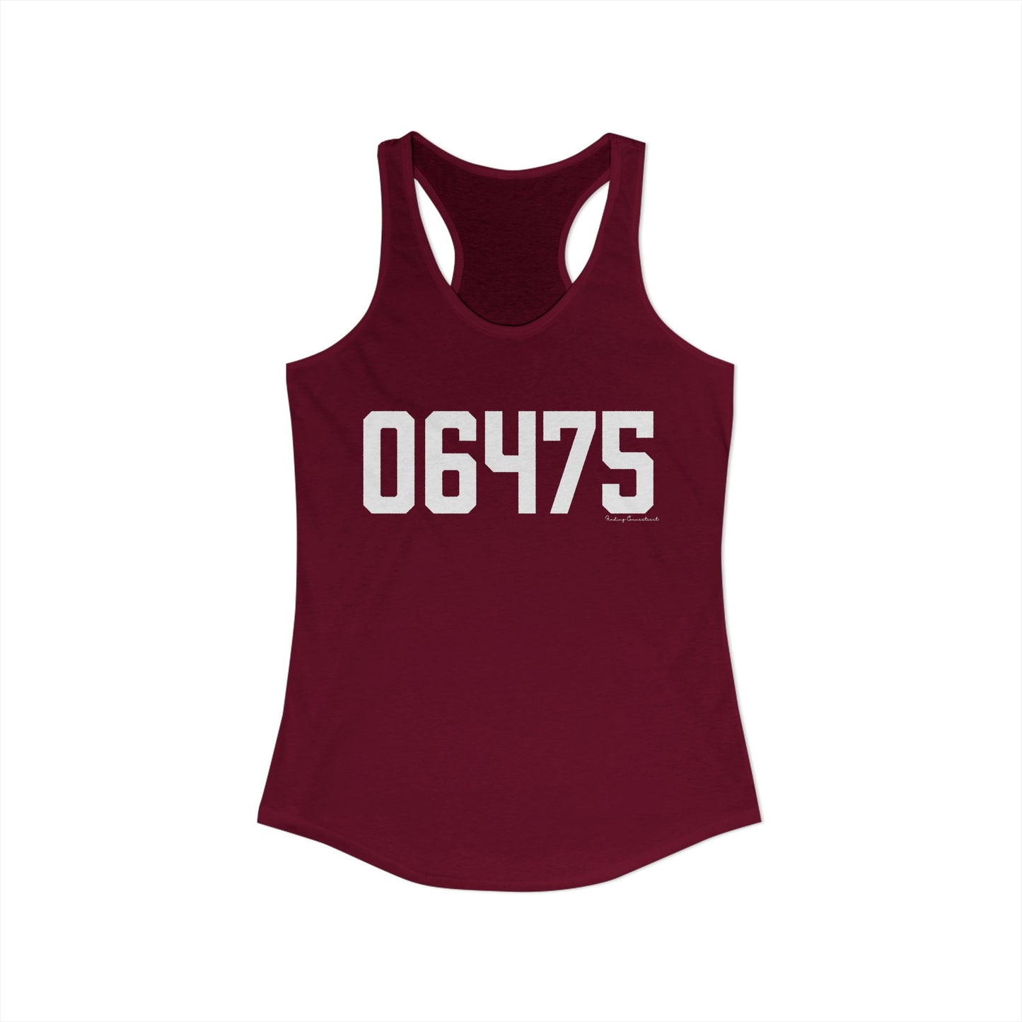 06475 Old Saybrook CT Zip Code Women's Ideal Racerback Tank Top