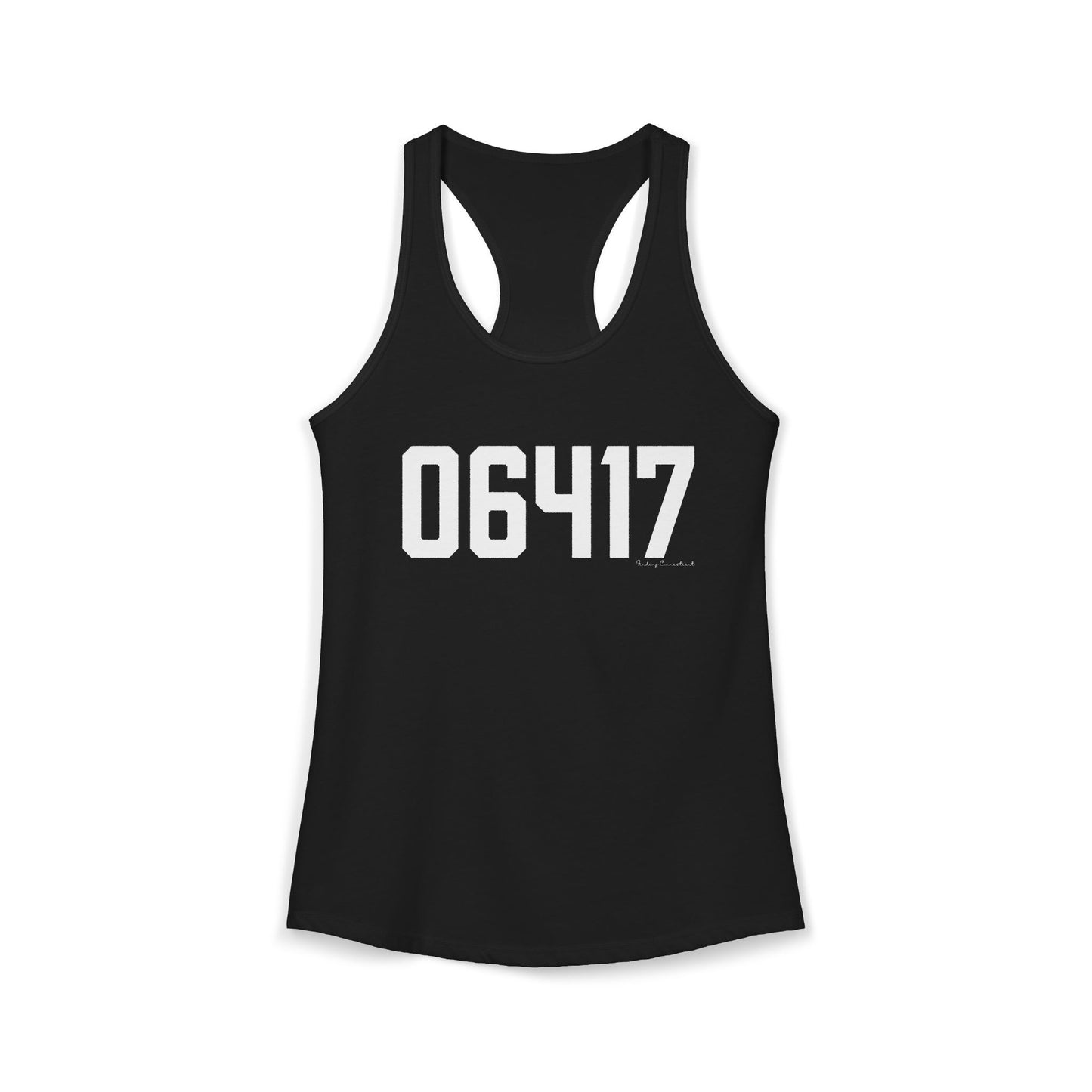 06417 Deep River CT Zip Code Women's Ideal Racerback Tank Top