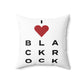 Black Rock Vision Spun Polyester Square Pillow