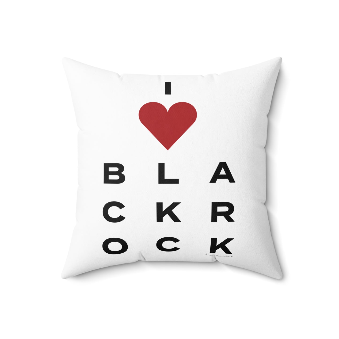 Black Rock Vision Spun Polyester Square Pillow