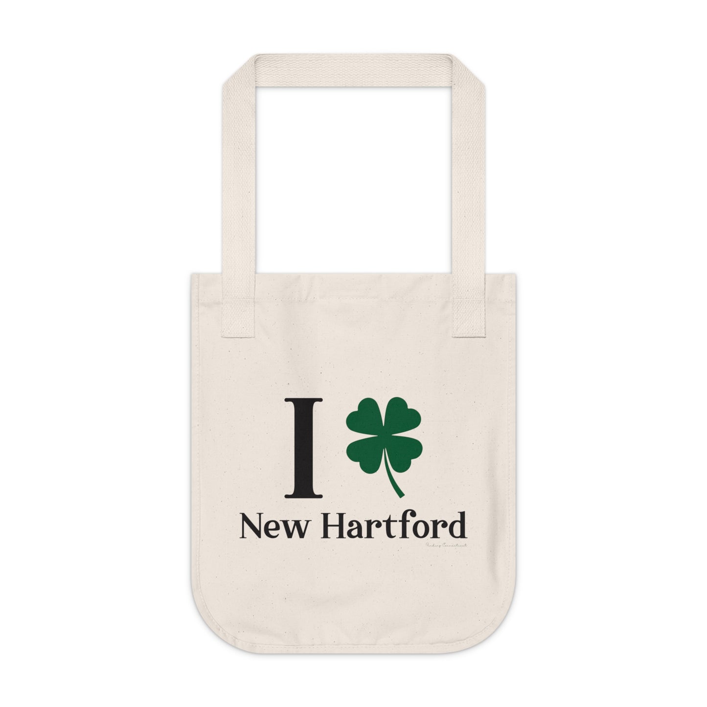 I Clover New Hartford Organic Canvas Tote Bag