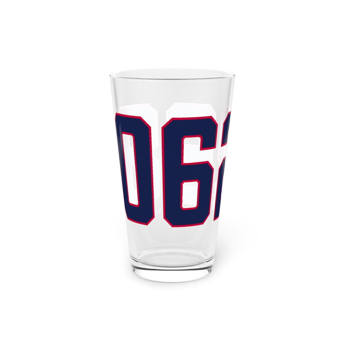 06268 Storrs Connecticut Zip Code Pint Glass, 16oz