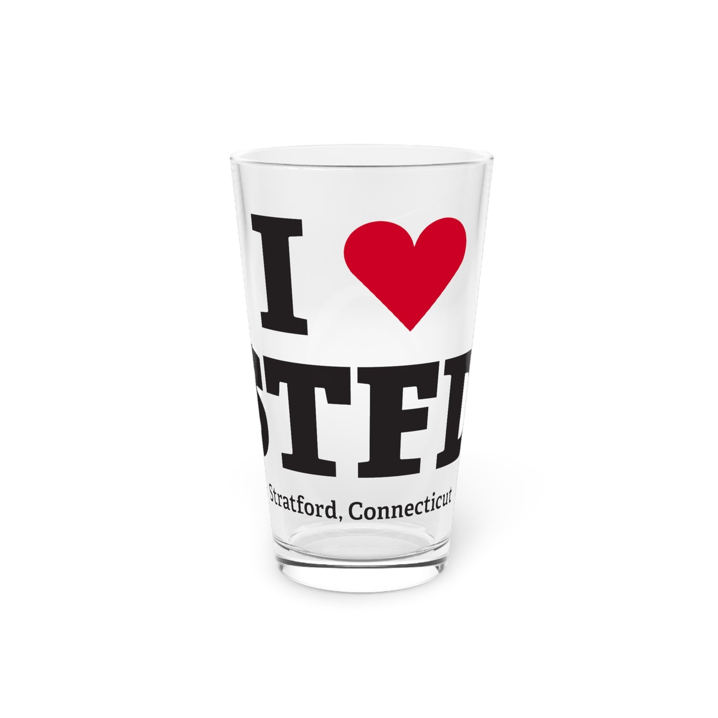 I Heart STFD Pint Glass, 16oz