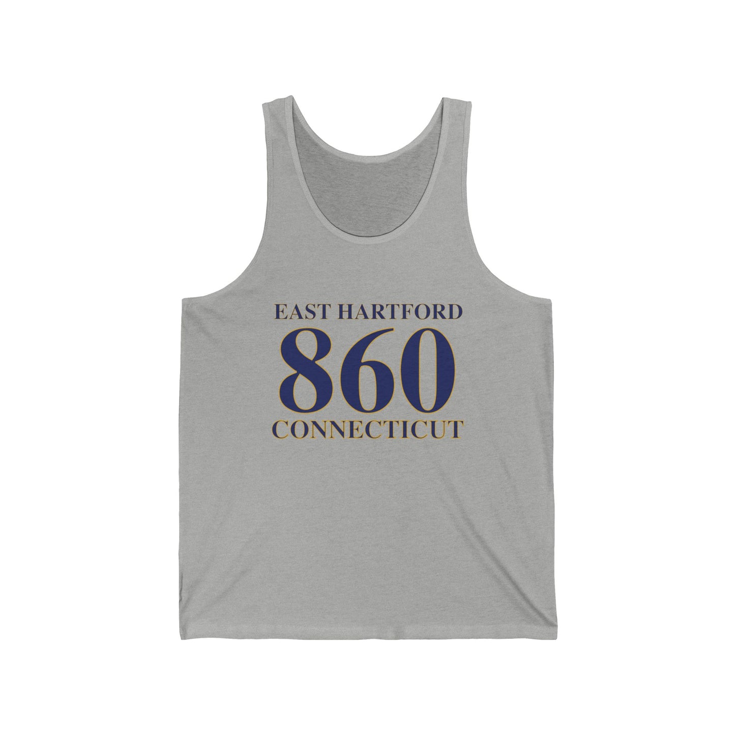 East  Hartford  860 Connecticut Unisex Jersey Tank