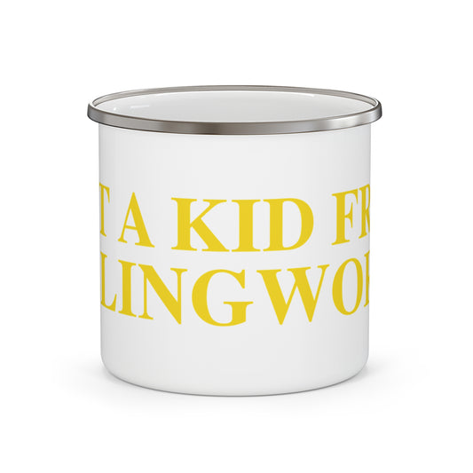 Just a kid from Killingworth Enamel Camping Mug