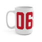 06853 Norwalk Connecticut Zip Code Mug 15oz