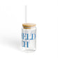 41 Tilt Fairfield Beach Glass Can with Straw and Lid, 16oz