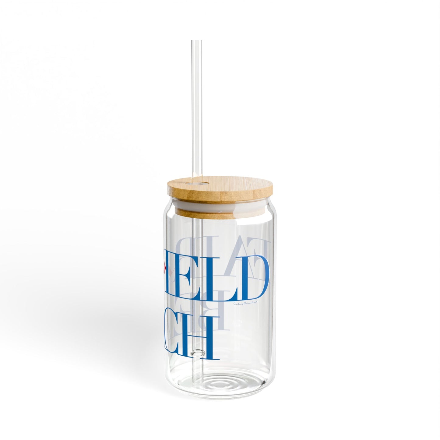 41 Tilt Fairfield Beach Glass Can with Straw and Lid, 16oz