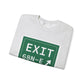 Vintage Exit 68N-E WCP Sign Unisex Heavy Blend™ Crewneck Sweatshirt