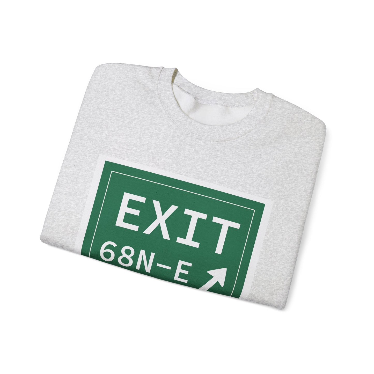 Vintage Exit 68N-E WCP Sign Unisex Heavy Blend™ Crewneck Sweatshirt