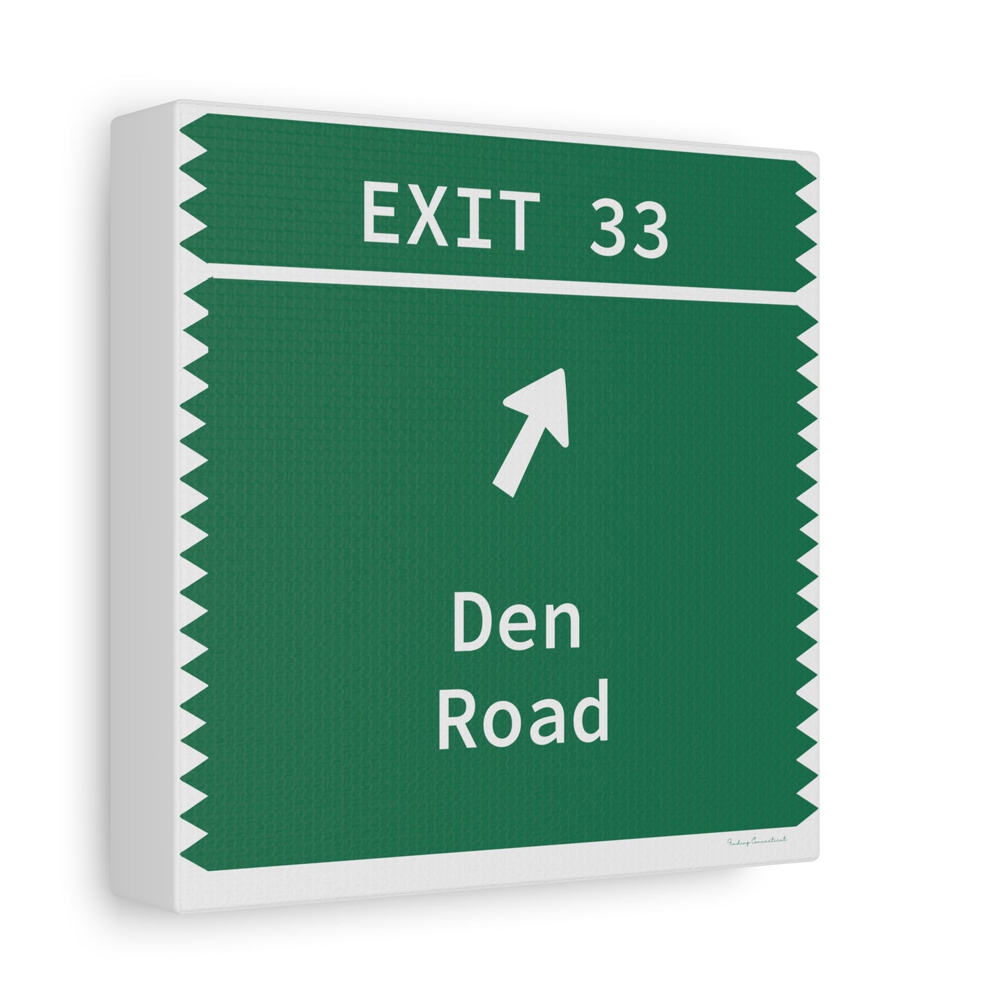Vintage Merritt Parkway Exit 33 Sign Matte Canvas, Stretched, 1.25"