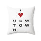 Newtown Vision Spun Polyester Square Pillow