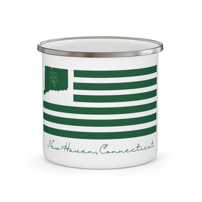 New Haven Connecticut St. Patrick’s Day Flag Enamel Camping Mug