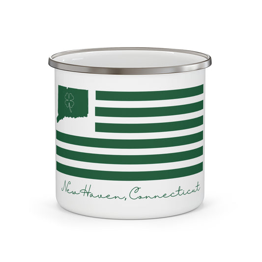 New Haven Connecticut St. Patrick’s Day Flag Enamel Camping Mug