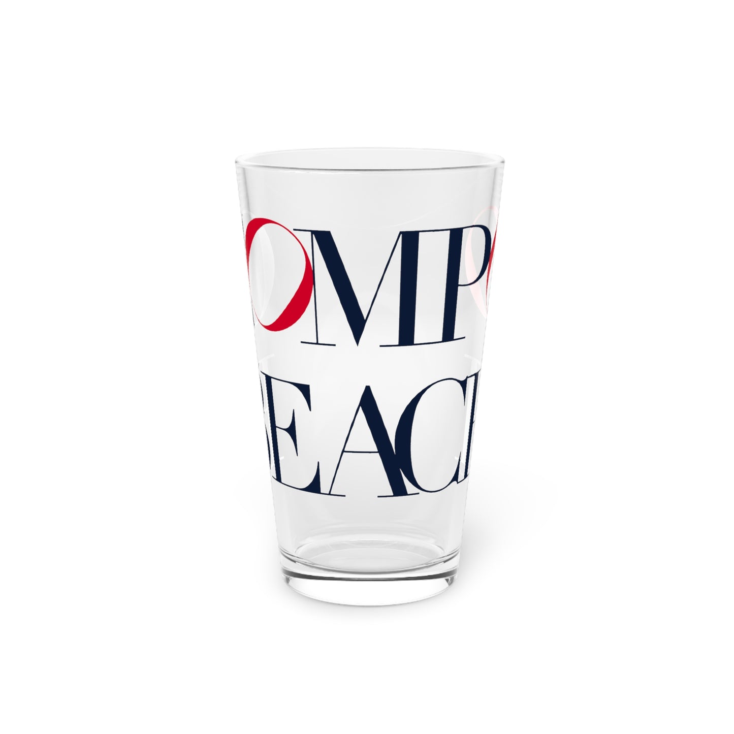 41 Tilt Compo Beach Pint Glass, 16oz