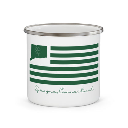 Sprague Connecticut St. Patrick’s Day Flag Enamel Camping Mug