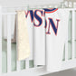 203 Weston Red White & Blue Sherpa Fleece Blanket