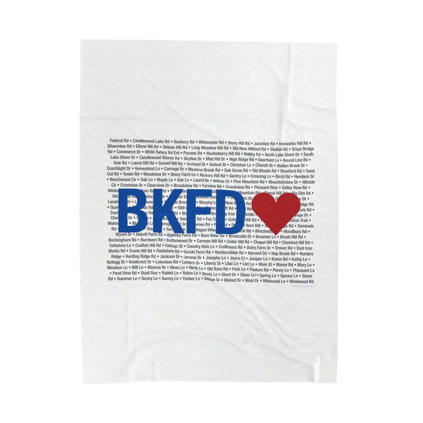 Brookfield Love Velveteen Plush Blanket